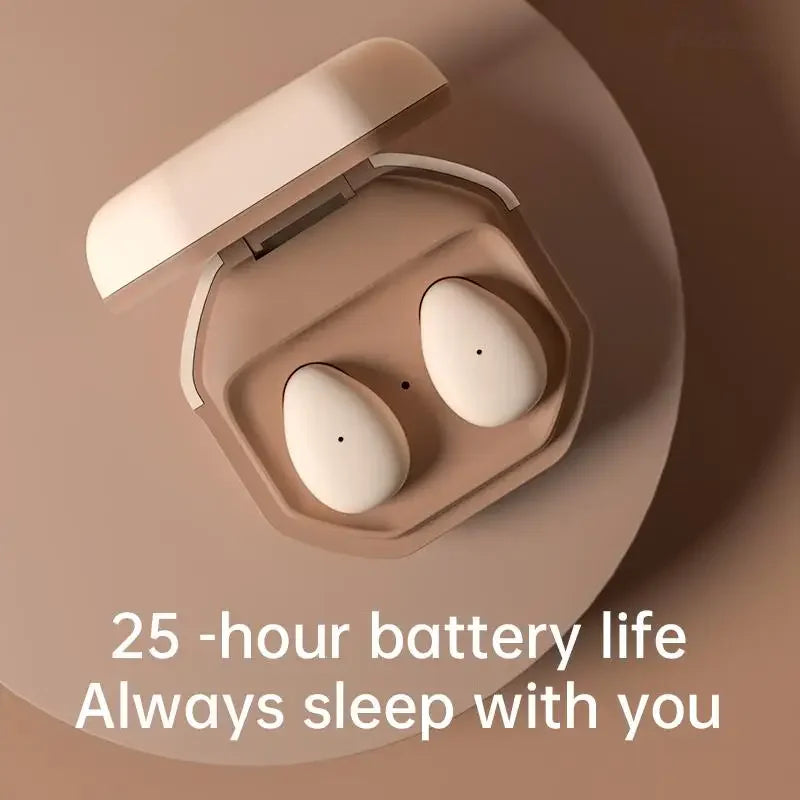Wireless TWS Earphones Noise Cancelling Hidden Ear Buds Bluetooth Headphones Mini Invisible in-Ear Sleep Earbuds for Sleeping