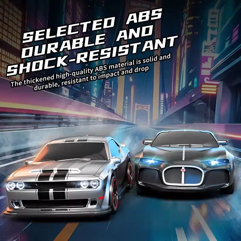 RC Drift Car 1:24 Remote Control Car for Adult 4WD High Speed RC Cars with LED Lights 2.4G Extra Drifting Tires Vehicle Toy
