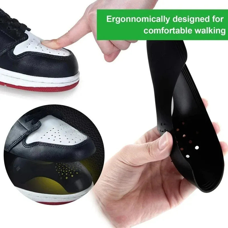 1 Pair Crease Protector Shoe Anti Crease Bending Crack Toe Cap Support Shoe Stretcher Lightweight Keeping Shield Sneakers