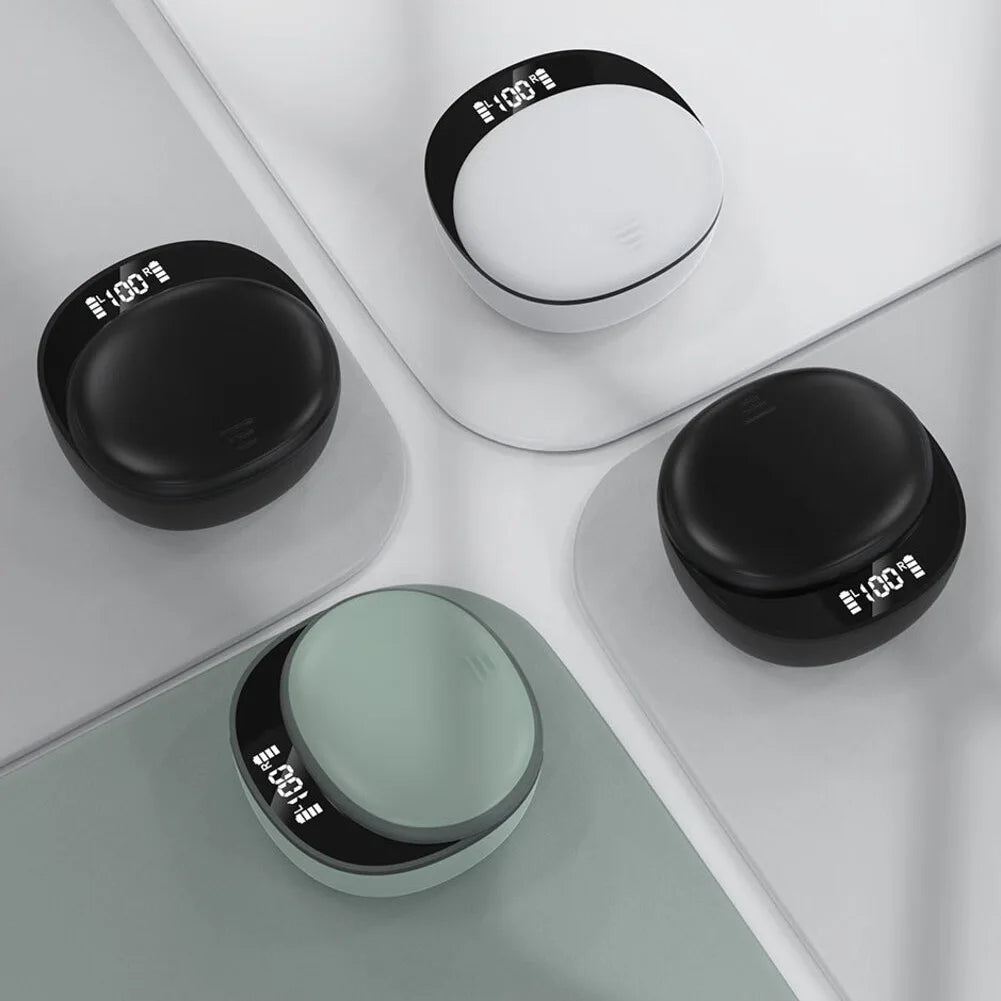 Wireless Sleep Earbuds In Ear Physical Noise Reduction Earphones For Side Sleepers Charging Case LED Display 5.5H Music Playback