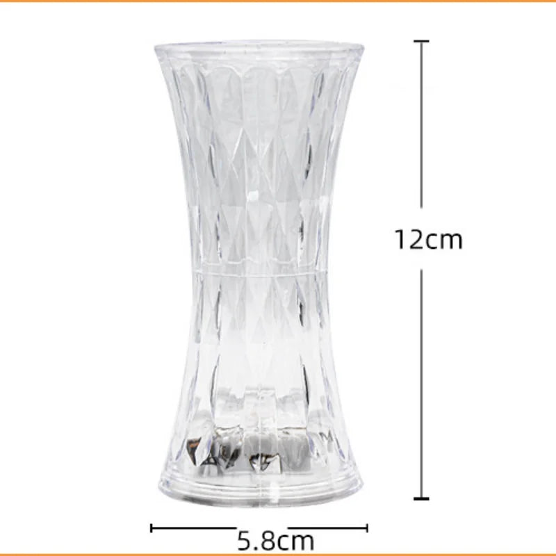 LED Crystal Table Lamp Flameless Battery Power Candles Atmosphere Light Night Lights Lamp Decor Bedroom Wedding Birthday Party