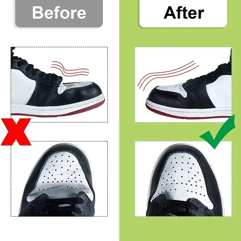 1 Pair Crease Protector Shoe Anti Crease Bending Crack Toe Cap Support Shoe Stretcher Lightweight Keeping Shield Sneakers