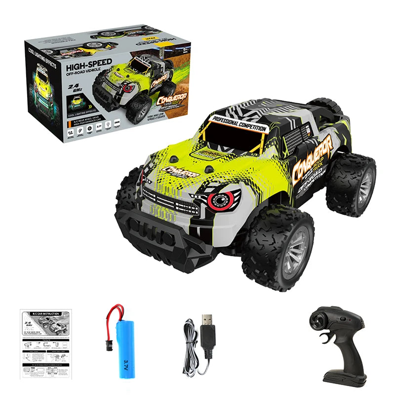 RC drift car two-wheel drive electric racing car remote control, truck toysElectric Remote Control Toy Car for Drifting Fun