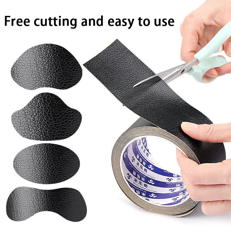 Sneaker Heel Protectors 1 Roll Leather Patche Leather Insole Patches Self-Adhesive Patches Heel Repair Foot Care Products