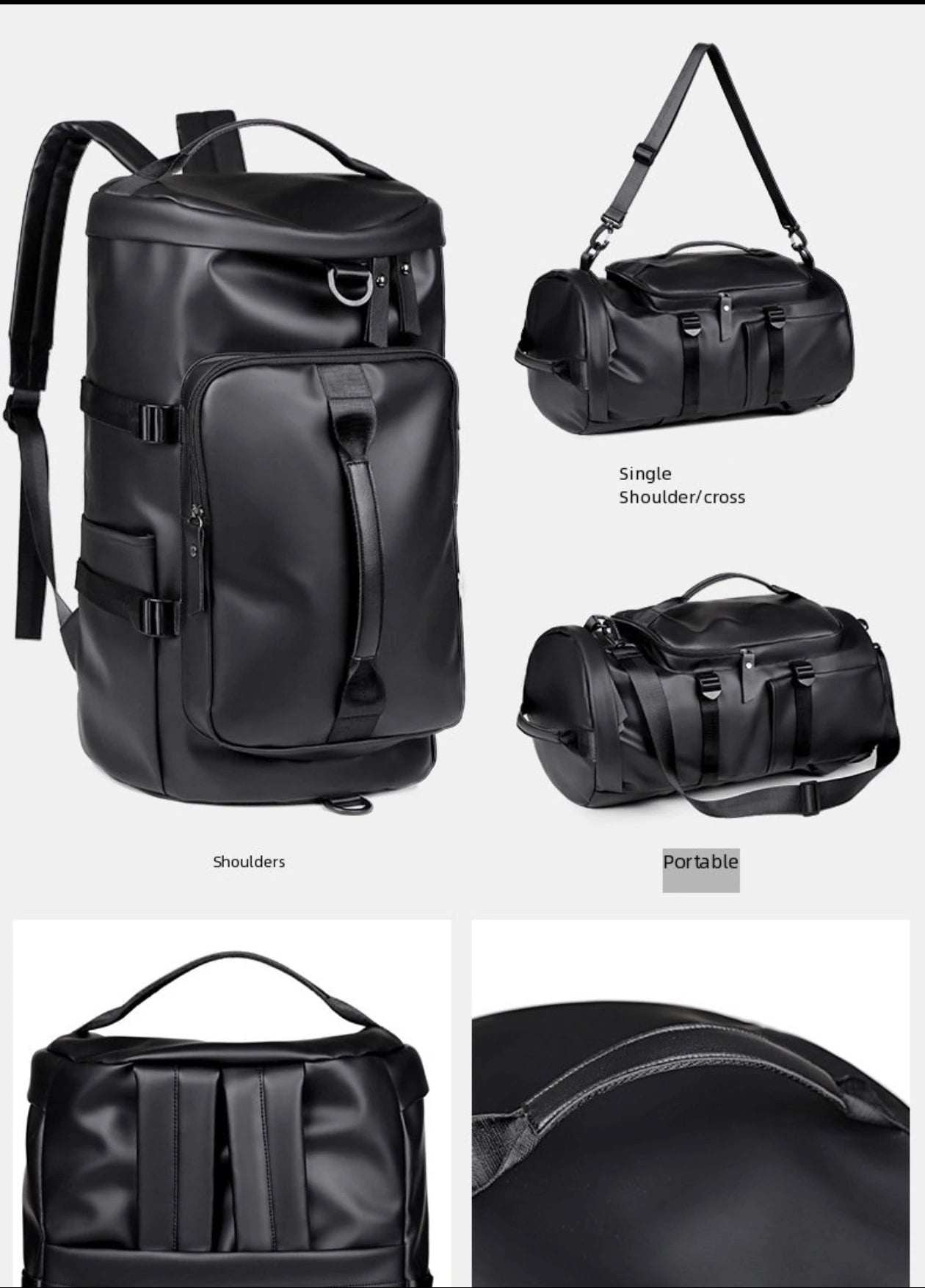 Travel backpack, large carry on bag with shoe compartment approved by the airline, 17 inch laptop backpack, business work fitnes