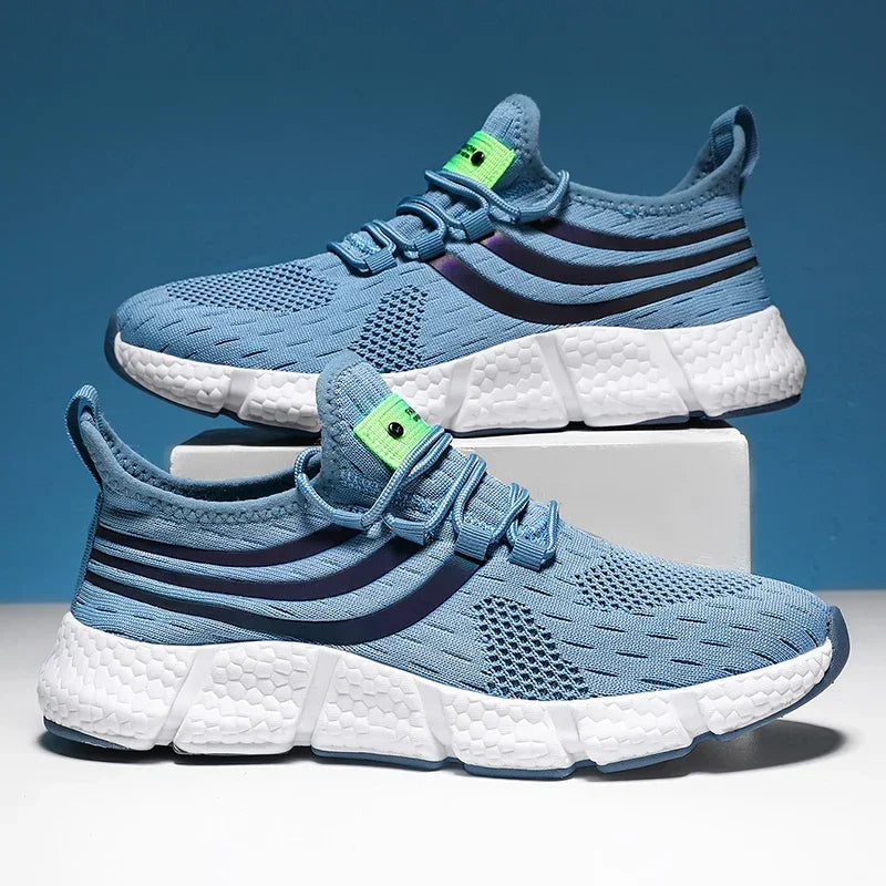 Men’s Sneakers Comfortable Breathable Platform Shoes Summer Man Running Shoes Breathable Comfortable Fashion Walking Sneakers