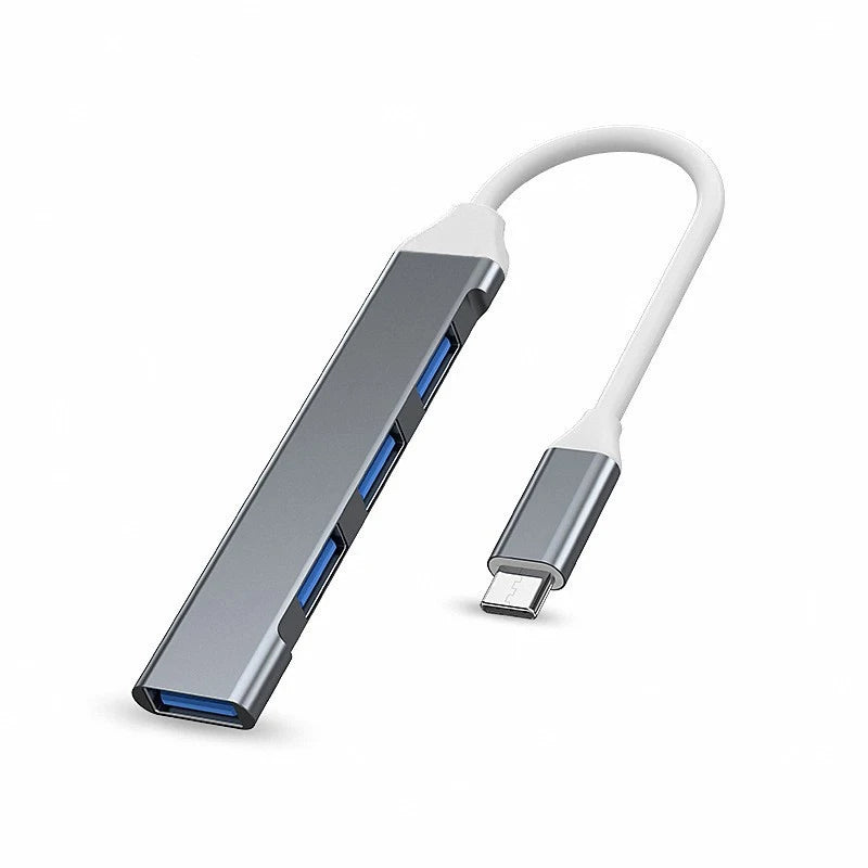 USB Type C to USB 3.0 A/USB A x3 Multi-function Docking Station Suitable For Devices With Standard Type C Interfaces Such Laptop
