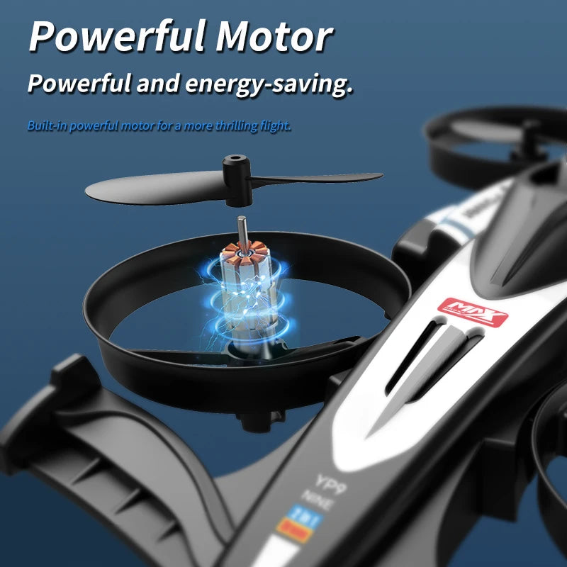 RC Flying Drift Cars Professional Air-Ground 2-in-1 Quadcopter Mini RC Car Electric Racing Deformable Car Toy for Boys Gift