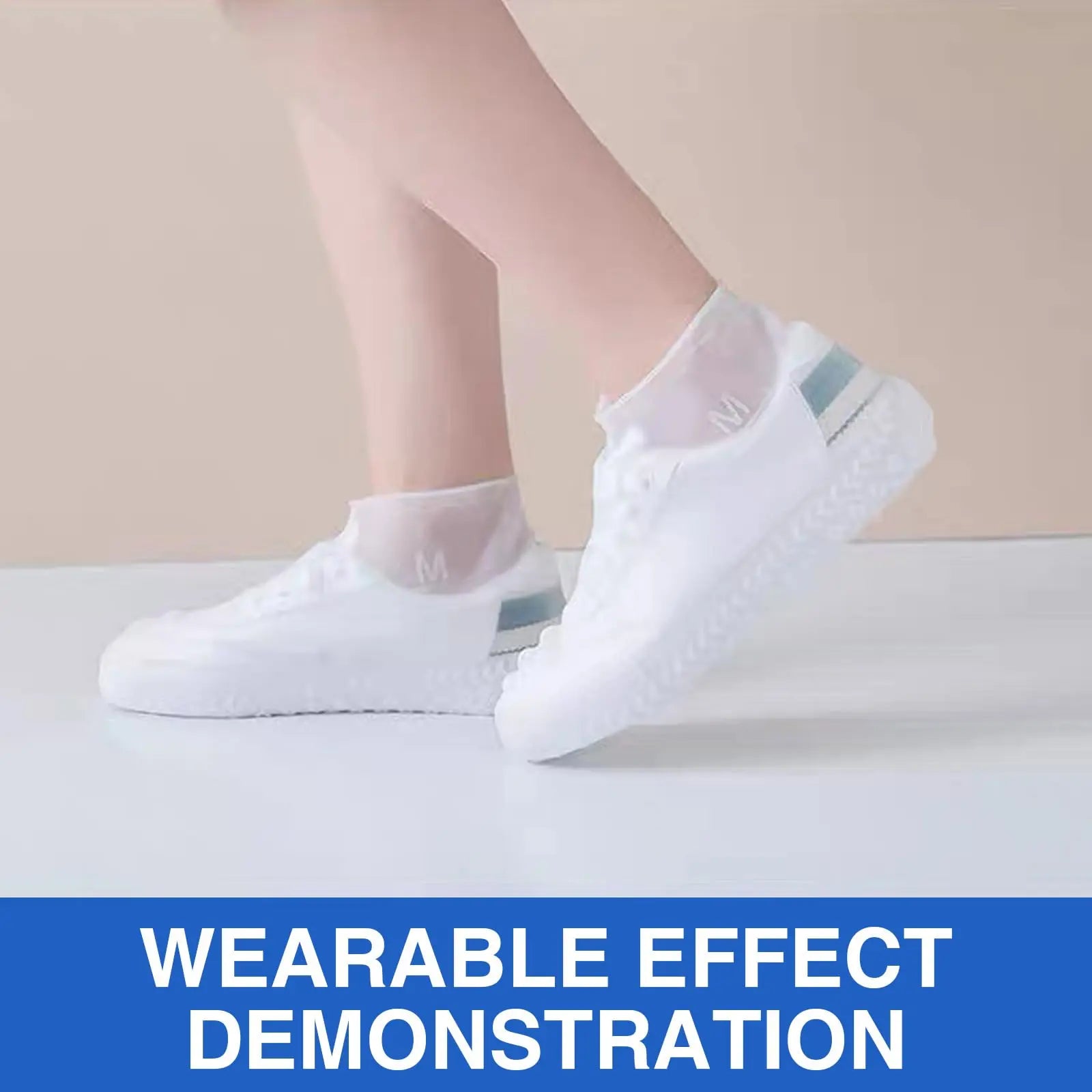 Waterproof Shoe Covers Silicone Anti-Slip Rain Boots Unisex Sneakers Protector for Outdoor Rainy Day Protectors Shoes Cover