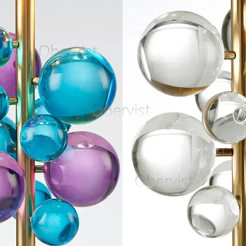 Light Luxury Creative Crystal Table Lamp Colorful Crystal Transparent Bedroom Study Table Lamp Postmodern Table Lamp Room Decor