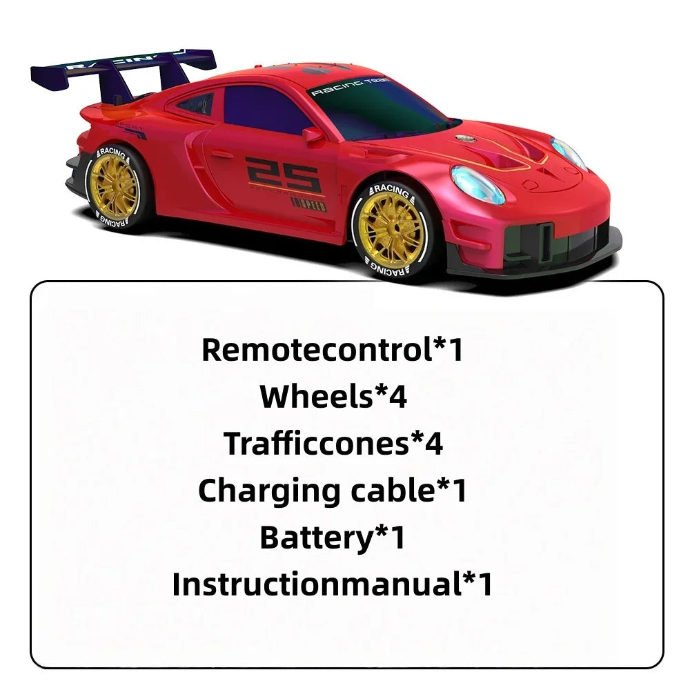 RC Drift Racing Toy, 2. 4GHz Four Wheel Drive, Cool Lights, Supports Multiplayer Competition