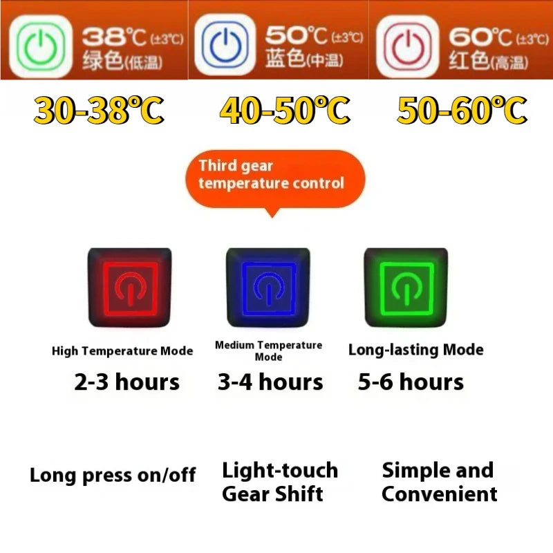 Heated Motorcycle Gloves Winter Glove Touchscreen Gloves Protective Gloves Electric Gloves With Heating Function for Ski Biking