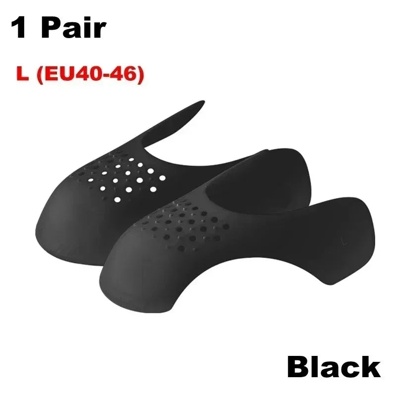 1 Pair Crease Protector Shoe Anti Crease Bending Crack Toe Cap Support Shoe Stretcher Lightweight Keeping Shield Sneakers