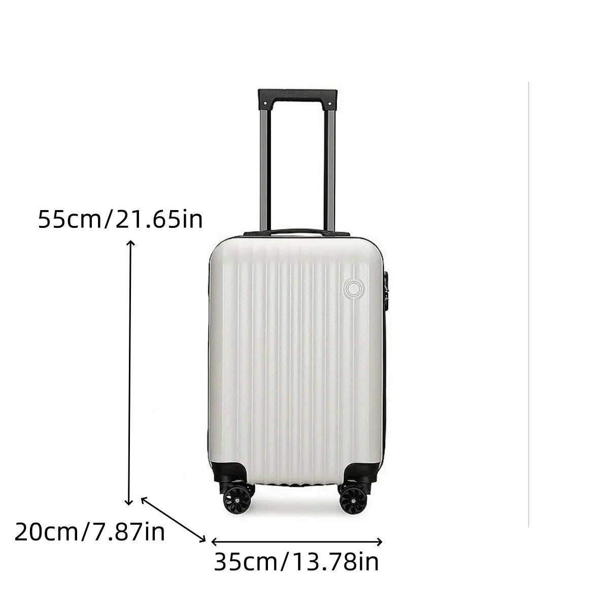 New 20inch Luggage, Carry-On Trolley Case, Pc Thickened Hard Shell Material, High-Strength Compression Resistance, Suitable for Both Men and Women