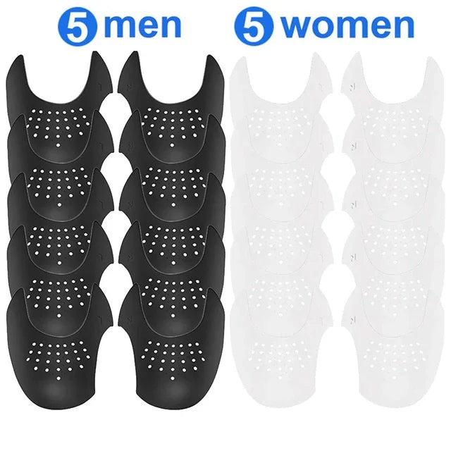 20Pcs Sneakers Anti Crease Protector Wrinkled Fold Shoes Support Toe Cap Sport Ball Shoe Head Stretcher Extender Shoe Protection