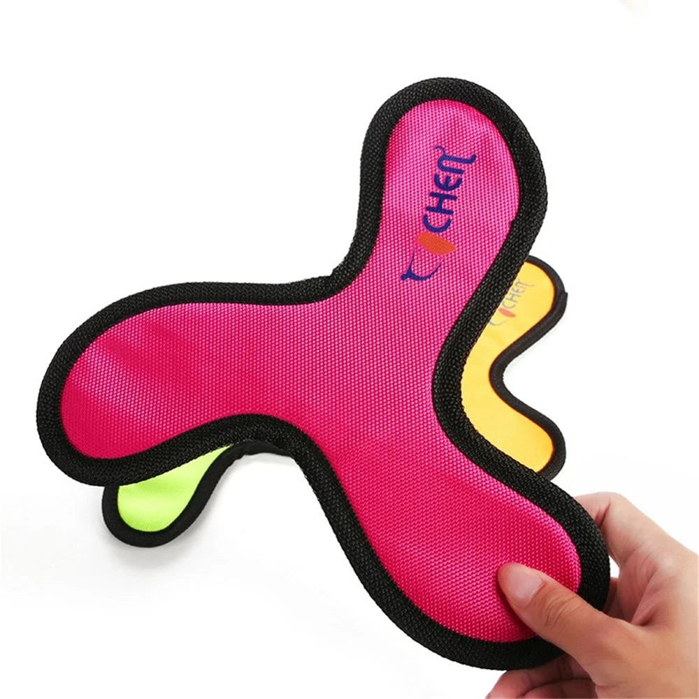 Flying Discs Dog Training Toy Oxford Cloth Pet Interactive Dart Bite Resistant Boomerang Puppy Chew Flying Saucer Toys