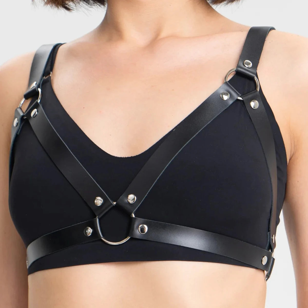 Fashion Women Body Harness Belt Chest Harness Corset Leather Lingerie Gothic Clothing Harness for Festival Clothing Accessories
