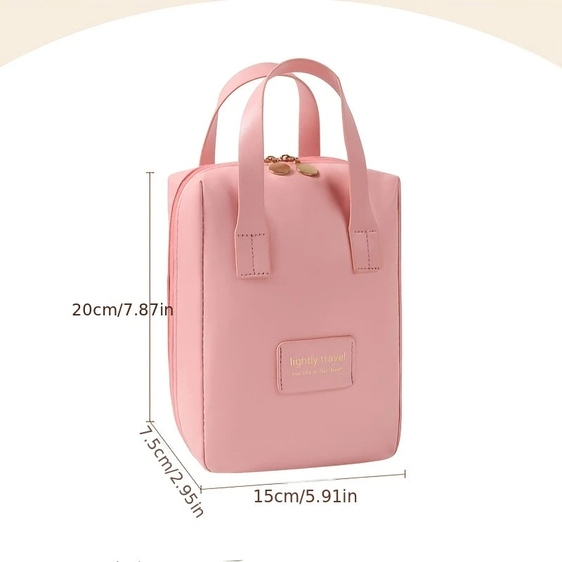 Portable Travel Makeup Bag with Large Capacity High-End Cosmetic Organizer Stylish Toiletry Storage Bag for Cosmetics
