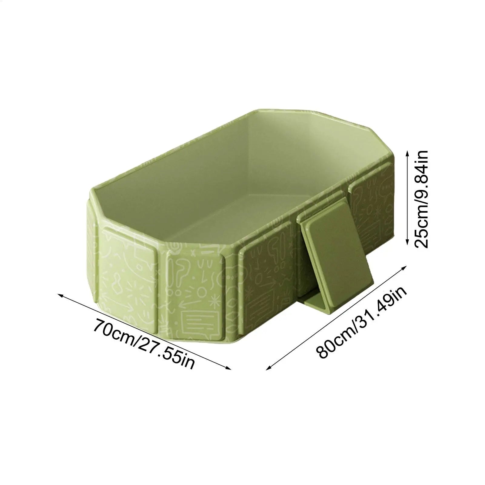 Baby Large Foldable Bathtub Baby Shower Tub Includes 2 Ducks 5 Balls Shower Basin Bathroom Pool for Kids 0-8 Years Old