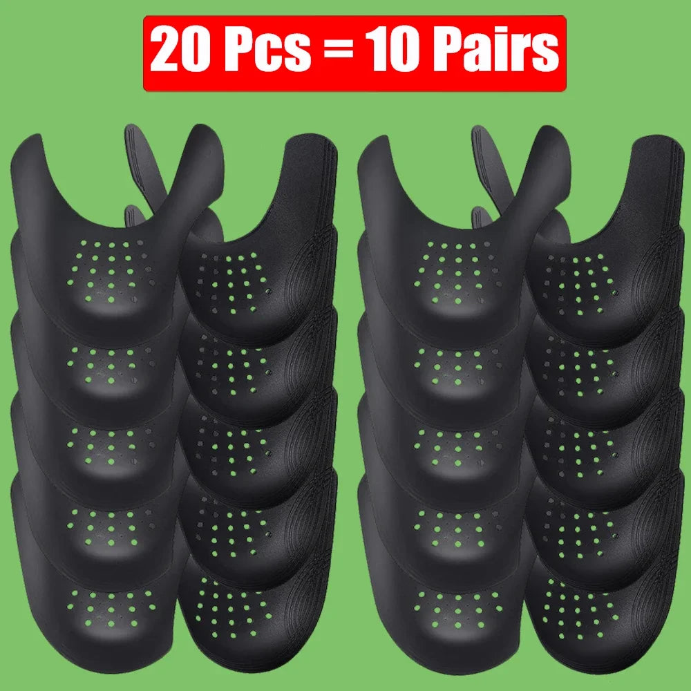 20Pcs Sneakers Anti Crease Protector Wrinkled Fold Shoes Support Toe Cap Sport Ball Shoe Head Stretcher Extender Shoe Protection