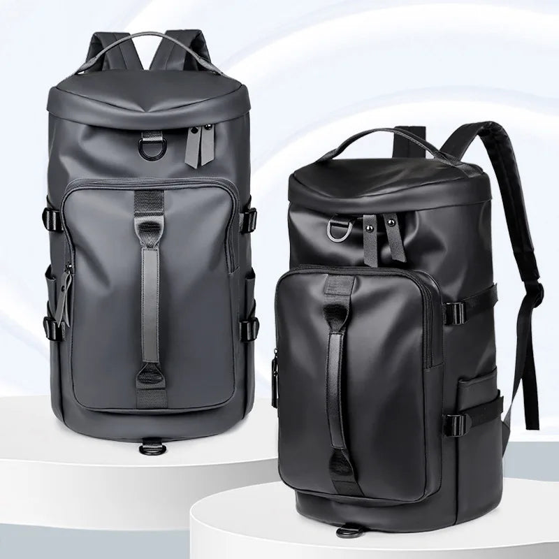 Travel backpack, large carry on bag with shoe compartment approved by the airline, 17 inch laptop backpack, business work fitnes