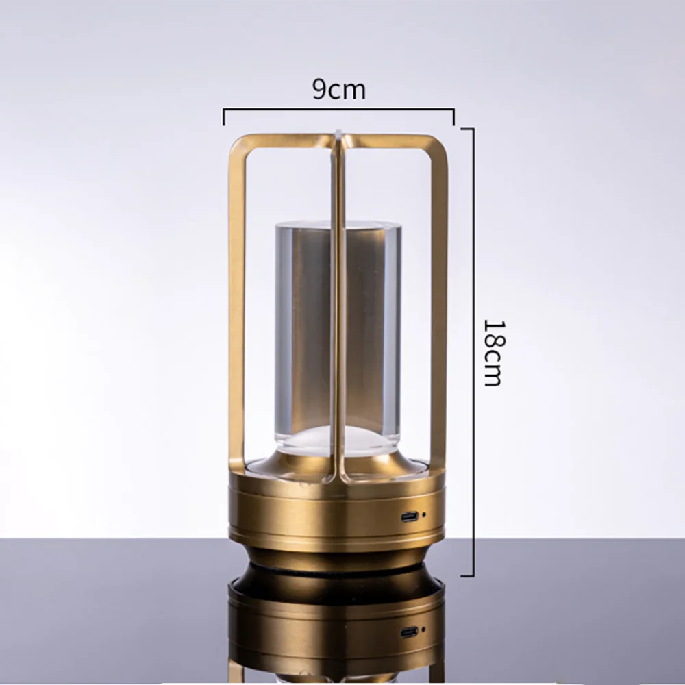 crystal lamp Plastic bedside table bedroom led Touch table lamp Restaurant decoration atmosphere Night light