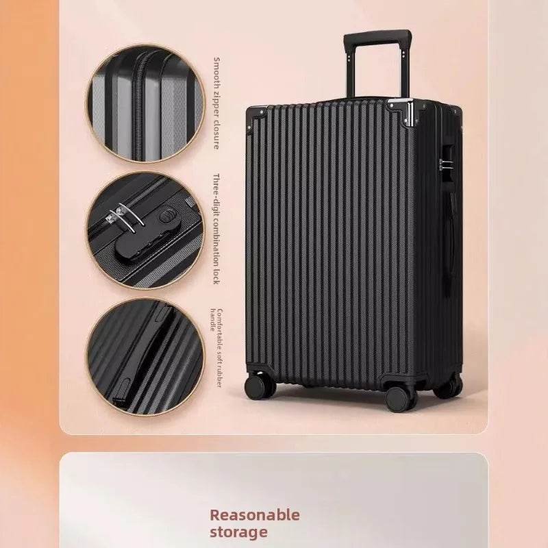Premium Roller Luggage Large Capacity 20 Inch Carry on Durable Steel Zipper Women Men Travel Case Travel Luggage Luggage Set