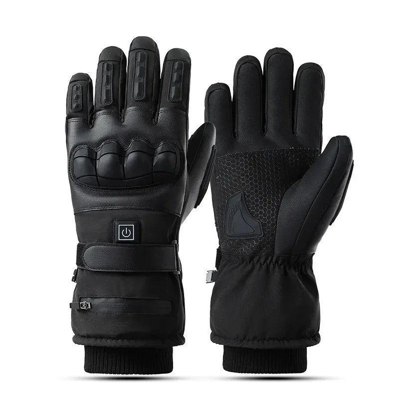 Heated Gloves Hand Warmer Electric Thermal Gloves Waterproof Snowboard Cycling Motorcycle Bicycle Ski Outdoor Winter Gloves