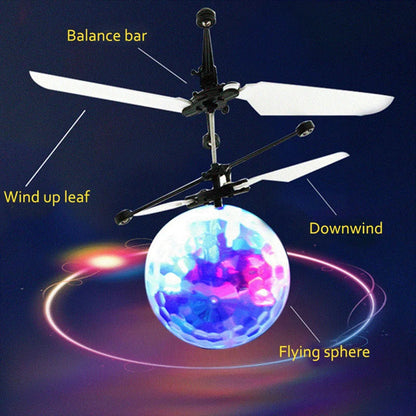 Flying Ball Toys Kids Flying Hover Ball Colorful LED Drone RemoteInfrared Induction Gifts for Kids Teenagers Indoor Outdoor