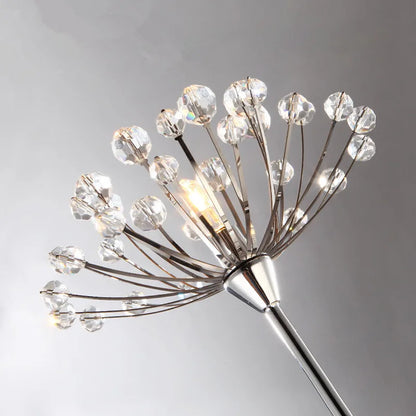 Modern crystal floor lamp Creative Dandelion Lamps Fashion led design light Bedroom Living Room Study Decoration art floor lamps