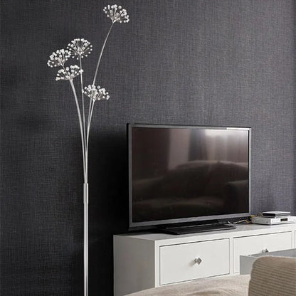 Modern crystal floor lamp Creative Dandelion Lamps Fashion led design light Bedroom Living Room Study Decoration art floor lamps