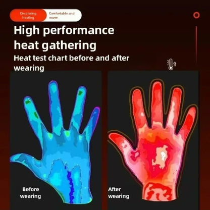 Heated Motorcycle Gloves Winter Glove Touchscreen Gloves Protective Gloves Electric Gloves With Heating Function for Ski Biking