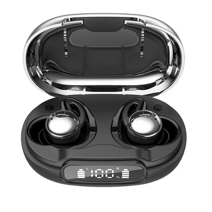 Sleep Bluetooth Earbuds ANC Noise Cancelling with Translation In-Ear Headphones Portable Charging LED Display for Travel Work