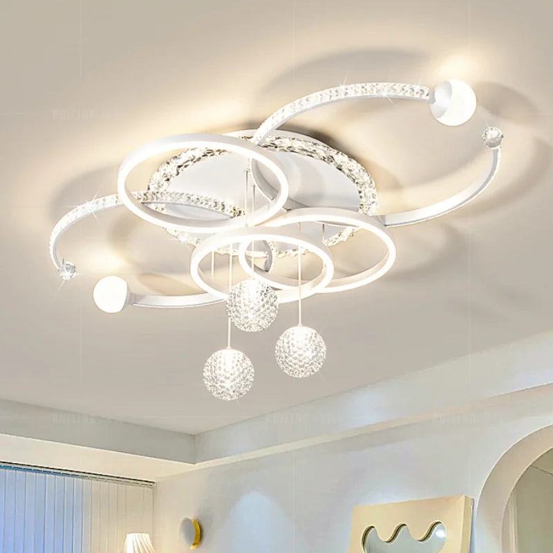 Modern LED Ceiling Light for Living Room Decor Pendant Light Interior Decoration Ceiling Luxury Chandelier Restaurant Lamp Villa