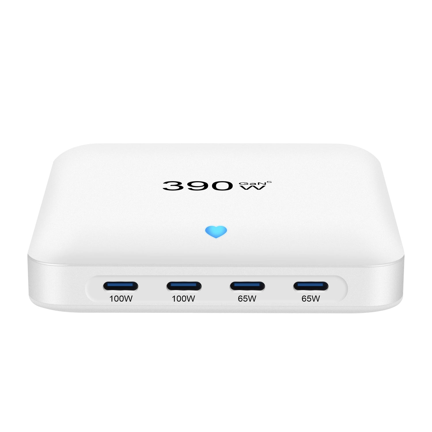 GaN Desktop Charger for Phones, Tablets and More, All-New, 4C2A, Multi-Port Charging, Fast Charge, 390W