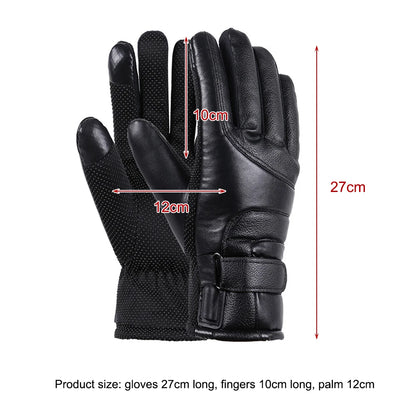 Winter Warm Heating Gloves Waterproof Windproof Electric Heated Gloves Outdoor Riding Motorcycle Skiing Mitten USB Heated Gloves
