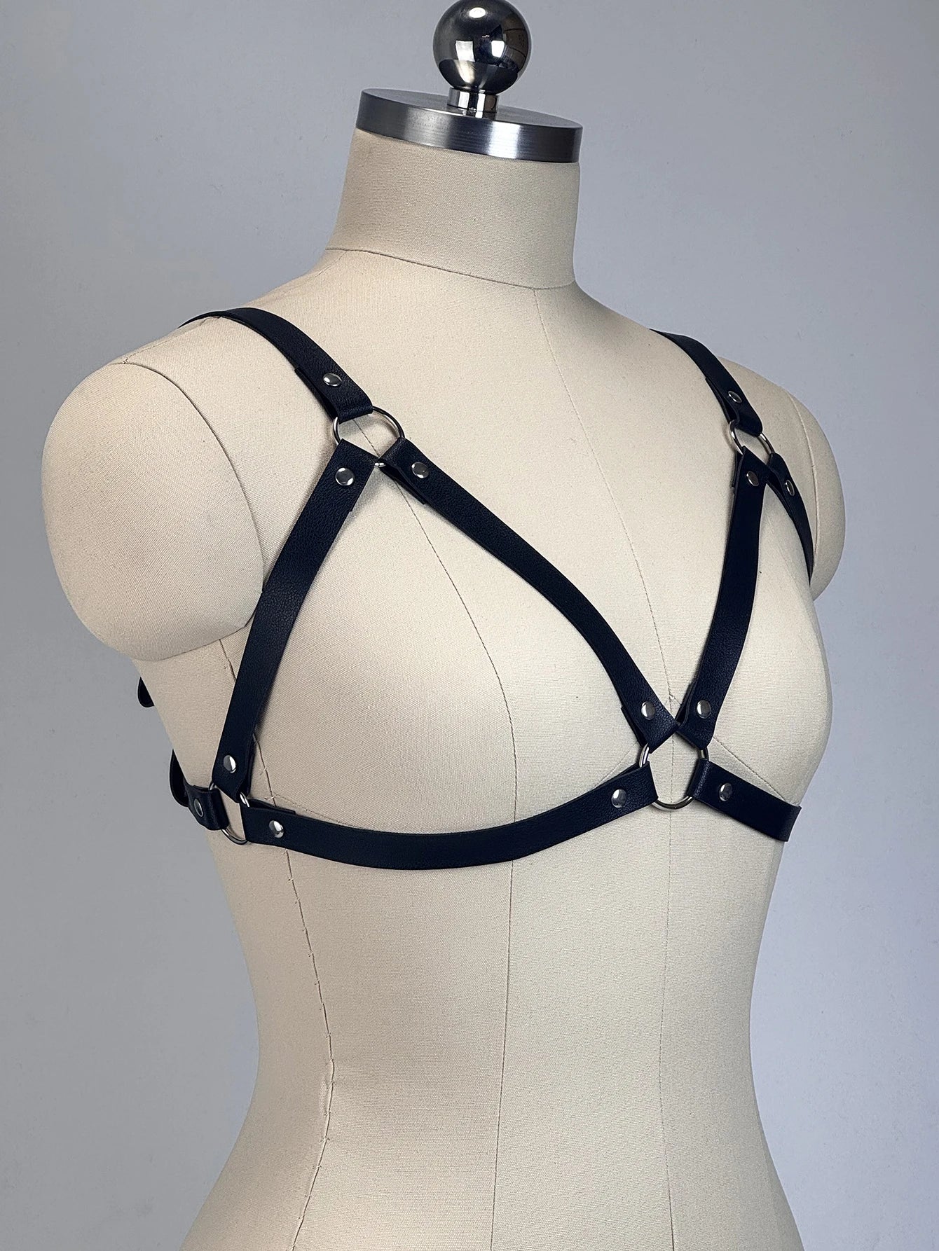 Fashion Women Body Harness Belt Chest Harness Corset Leather Lingerie Gothic Clothing Harness for Festival Clothing Accessories