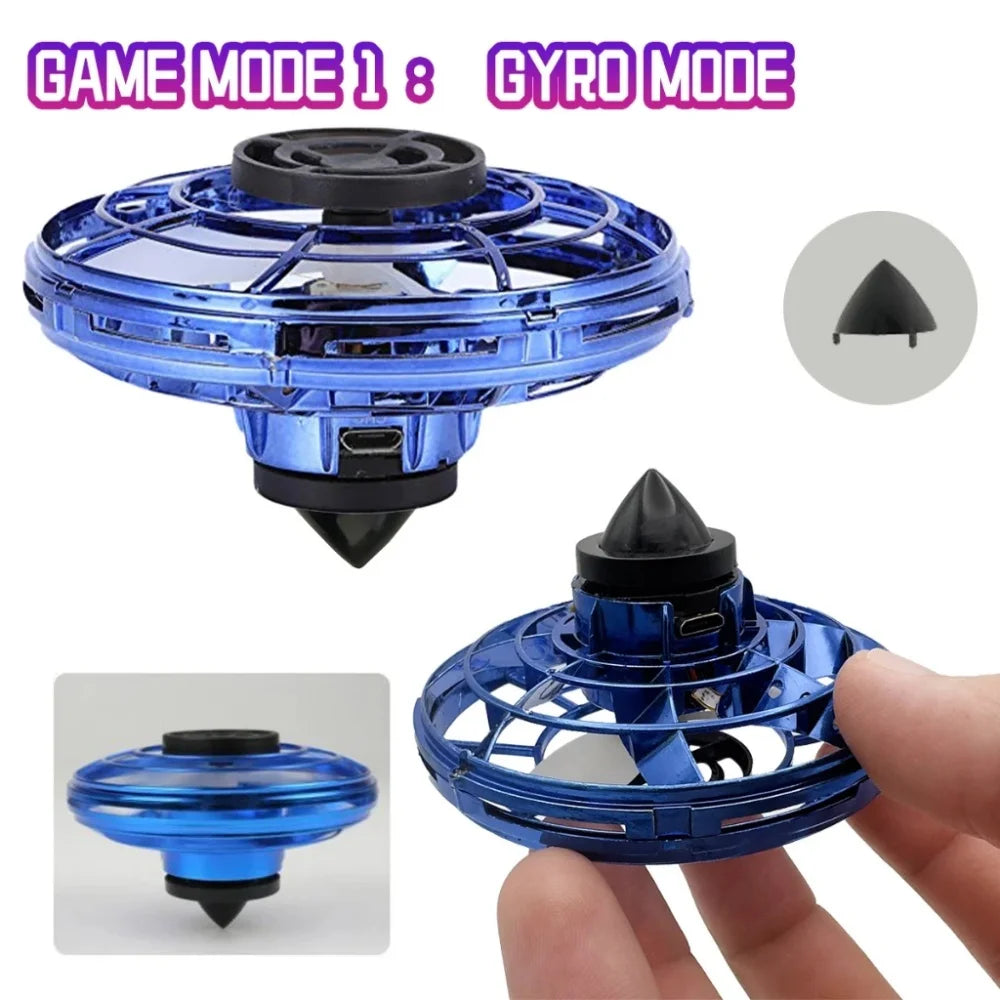 Flying Ball Toys Magic Ball Flying Spinner Flight Gyro Mini UFO Fingertip Drone Aircraft Induction Gyroscope Decompression Toys