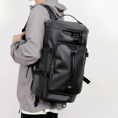 Travel backpack, large carry on bag with shoe compartment approved by the airline, 17 inch laptop backpack, business work fitnes