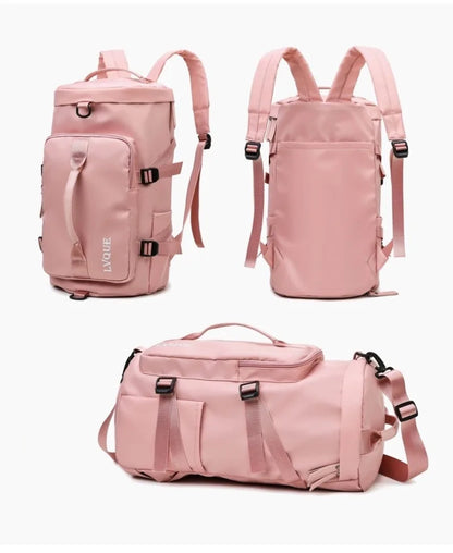 Travel Backpack Large Capacity Fashionable Portable Shoulder Sports Fitness Bag, Multifunctional Weekend Travel Storage Bag