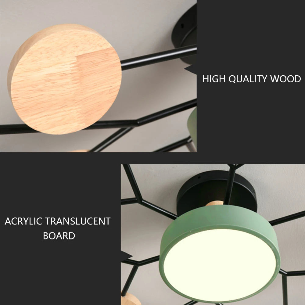 Modern LED Chandelier for Living Room Bedroom Hotel 3 Different Colors Ceiling Lamp Nordic Home Lighting Ceiling Pendant Lamp