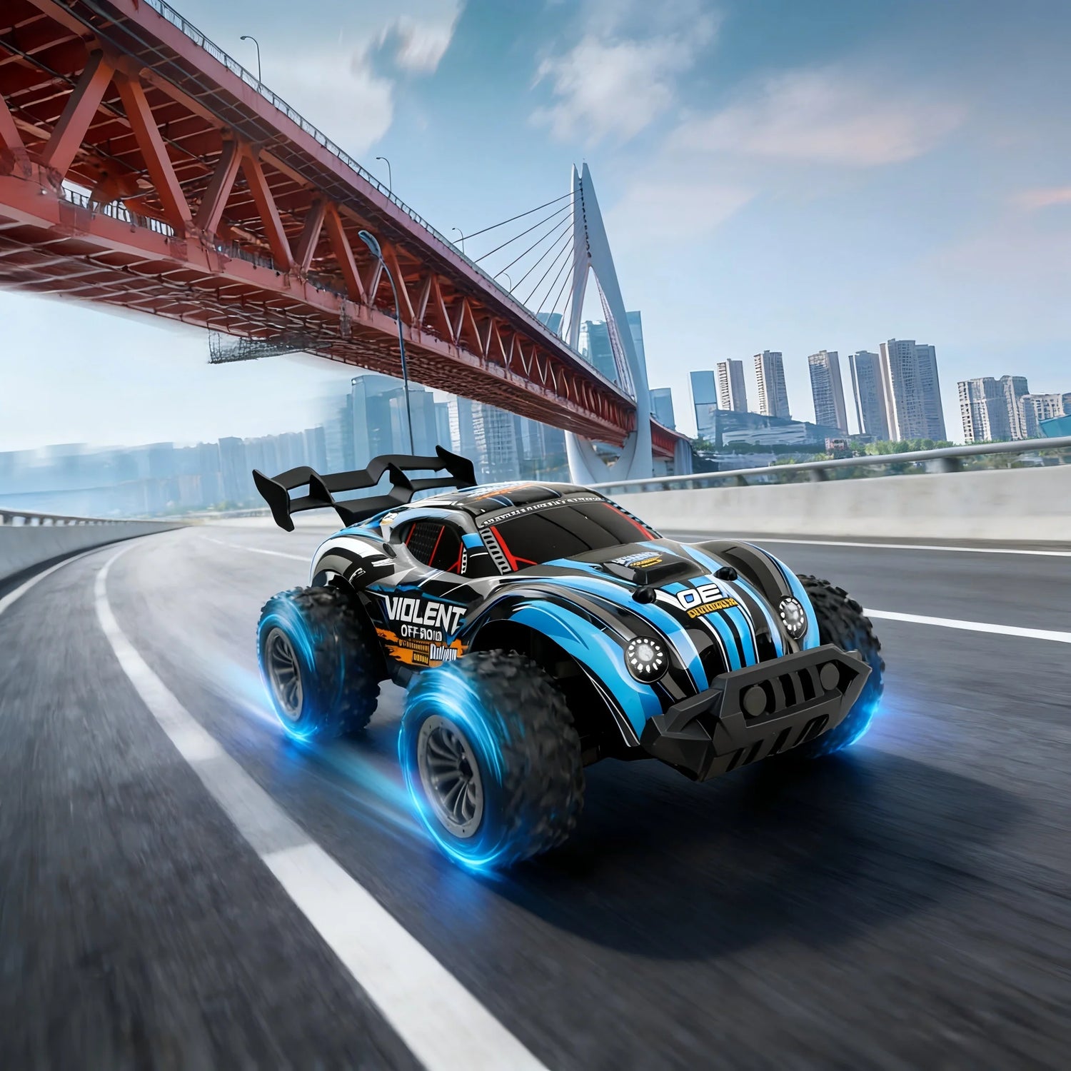RC drift car two-wheel drive electric racing car remote control, truck toysElectric Remote Control Toy Car for Drifting Fun