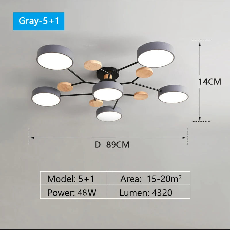 Modern LED Chandelier for Living Room Bedroom Hotel 3 Different Colors Ceiling Lamp Nordic Home Lighting Ceiling Pendant Lamp