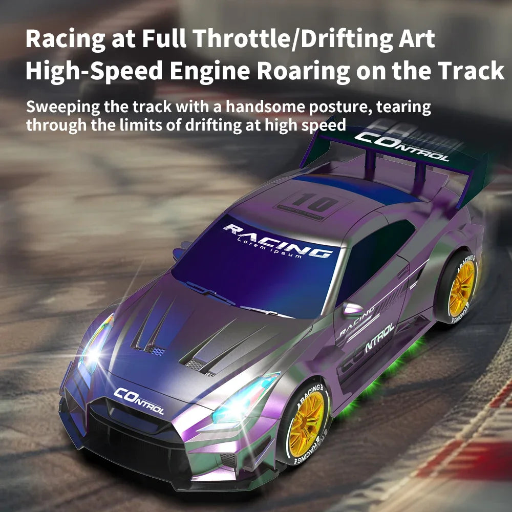 RC Drift Racing Toy, 2. 4GHz Four Wheel Drive, Cool Lights, Supports Multiplayer Competition