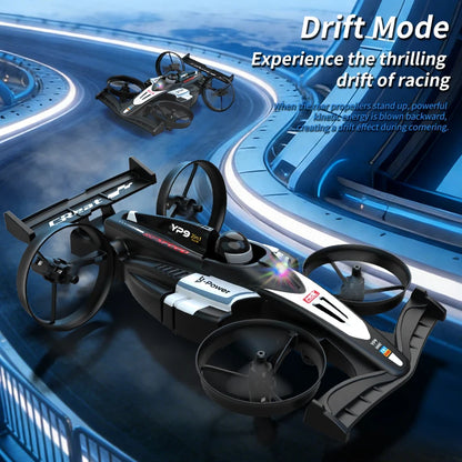 RC Flying Drift Cars Professional Air-Ground 2-in-1 Quadcopter Mini RC Car Electric Racing Deformable Car Toy for Boys Gift