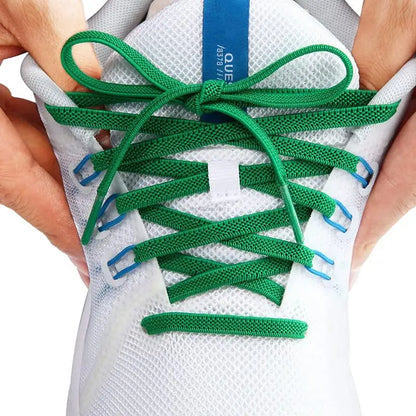 Classic Elastic Shoelaces Flat Sneakers Shoe Laces 7mm Width Shoelace for Kids Adults Shoe Lace Accessories Shoestring Fashion