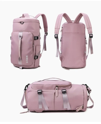 Travel Backpack Large Capacity Fashionable Portable Shoulder Sports Fitness Bag, Multifunctional Weekend Travel Storage Bag