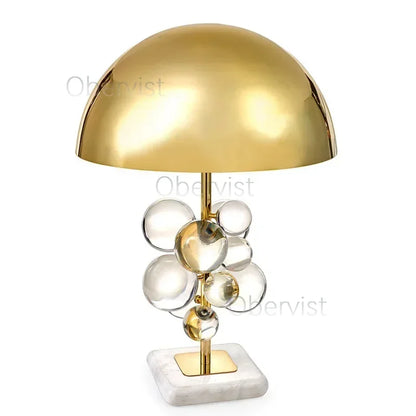 Light Luxury Creative Crystal Table Lamp Colorful Crystal Transparent Bedroom Study Table Lamp Postmodern Table Lamp Room Decor