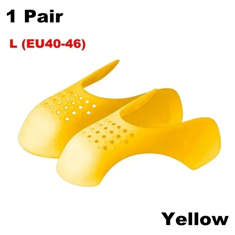 1 Pair Crease Protector Shoe Anti Crease Bending Crack Toe Cap Support Shoe Stretcher Lightweight Keeping Shield Sneakers