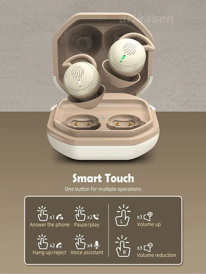 Sleeping Earbuds Bluetooth Mini invisible Small Bluetooth Eraphones Mini Comfortable Noise Blocking for Side Sleeping Home Work
